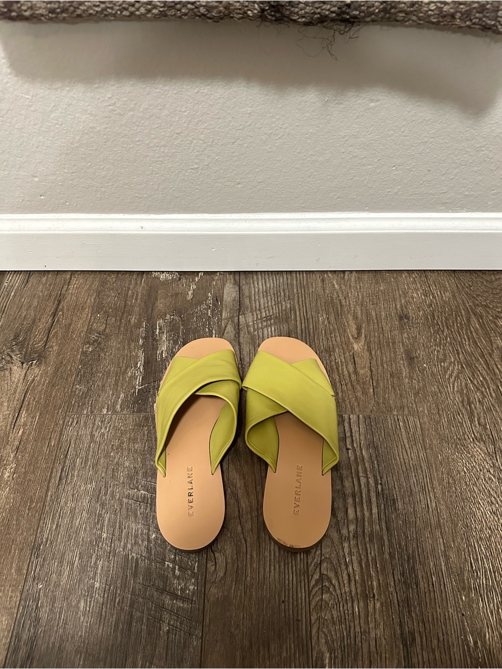 Size 5.5 Everlane The Day Crossover Sandals- Green
